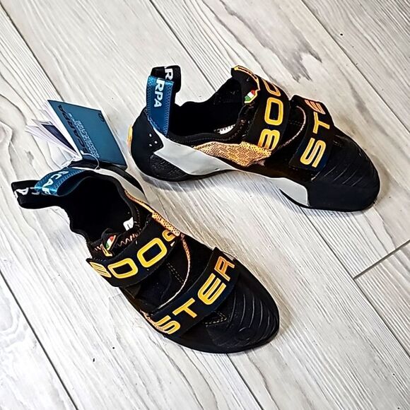 (S-AB137) SCARPA Booster Vegan Rock Climbing Shoes Sz 7 Women's- 6 Men's - Picture 3 of 10